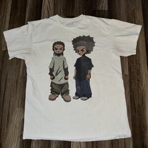 The Boondocks T-Shirt White Large 20x26